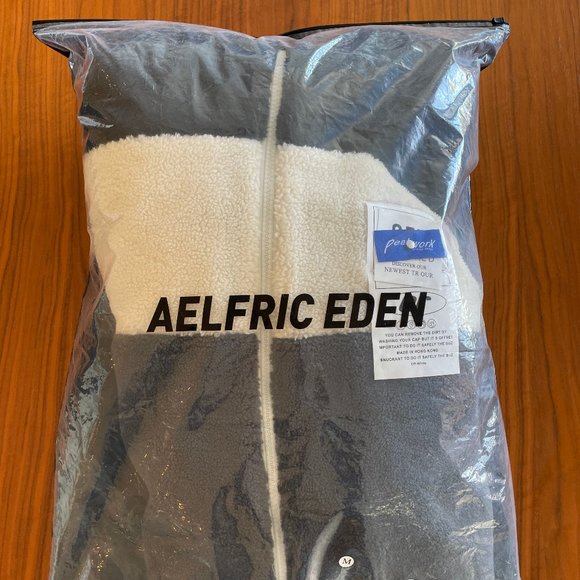 Aelfric Eden Patchwork Labeling Sherpa Coat Black Product ID: 771064666 - Picture 3 of 5